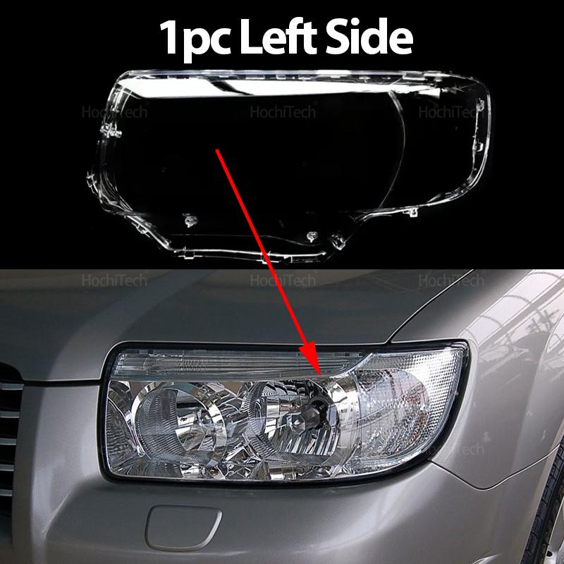 Anti-Yellowing Headlight Cover for Subaru Forester SG Facelift 2006-2008 Transparent PC Material Headlamp Lens Glass Shell