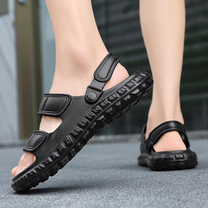 Ploché sandály Pánské sandály Domácí pantofle Plážové boty pro muže Protiskluzové Odolné proti opotřebení Vnitřní a venkovní Silná podrážka Unisex