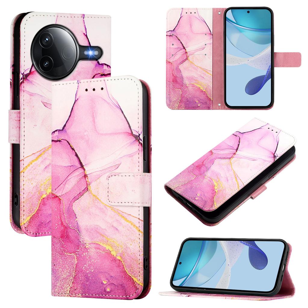 For Xiaomi Poco F7 Ultra 5G/Xiaomi Redmi K80 5G/Xiaomi Redmi K80 Pro 5G/Xiaomi Poco F7 Pro 5G Case Marble Pattern Leather Phone Cover Card Holder