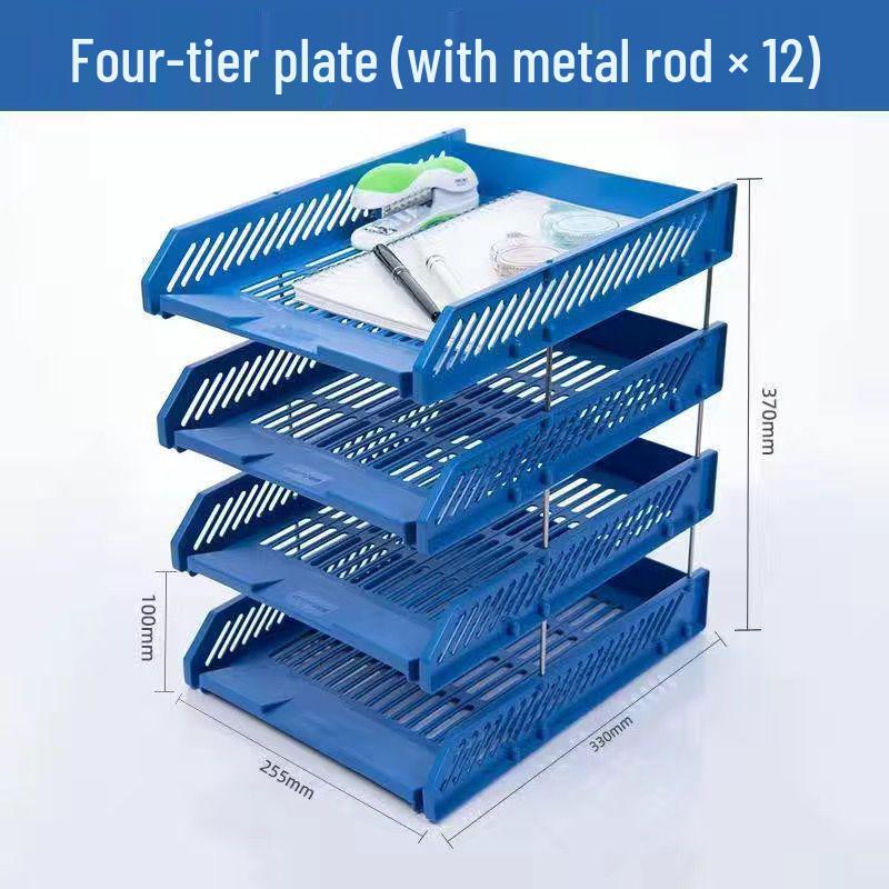 Student Desk Organizer: File Rack, Storage Tray & Book Stand