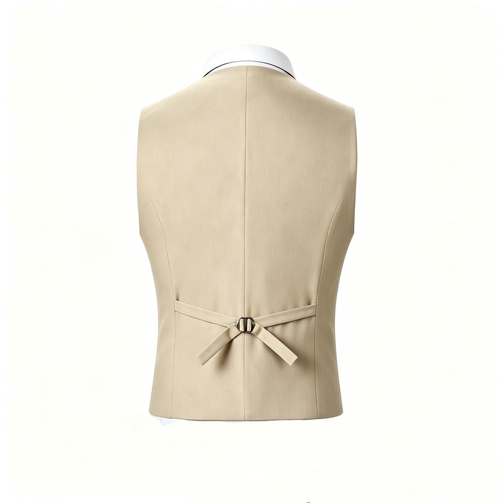 Men's Sleeveless Slim Fit Business Casual Suit Vest for Wedding Man