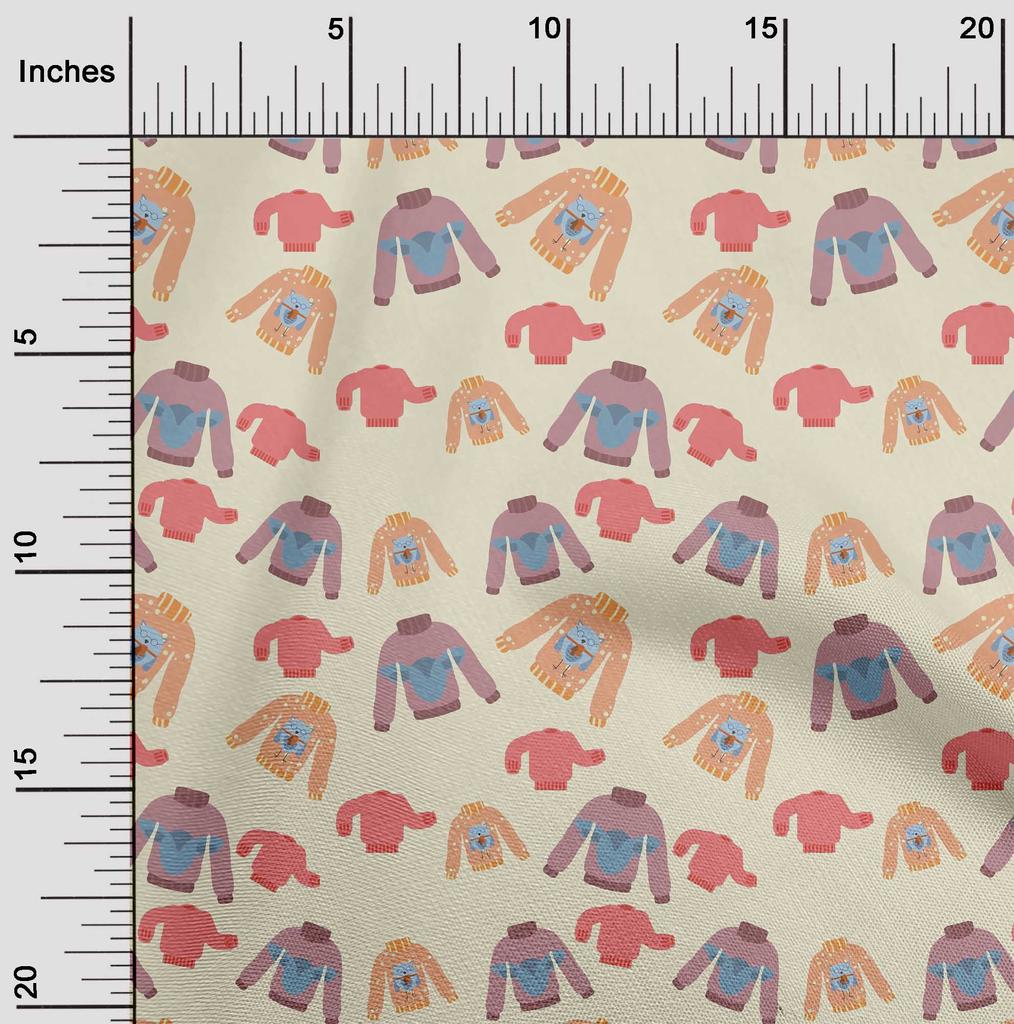 oneOone Cotton Flex Baby Pink Fabric Clothes Kids Sewing Craft Projects Fabric Prints By Yard 40 Inch