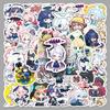 50pcs Blue Archive Q Version Cute Cartoon Waterproof Stickers for Phone, Laptop, and Journal Decoration