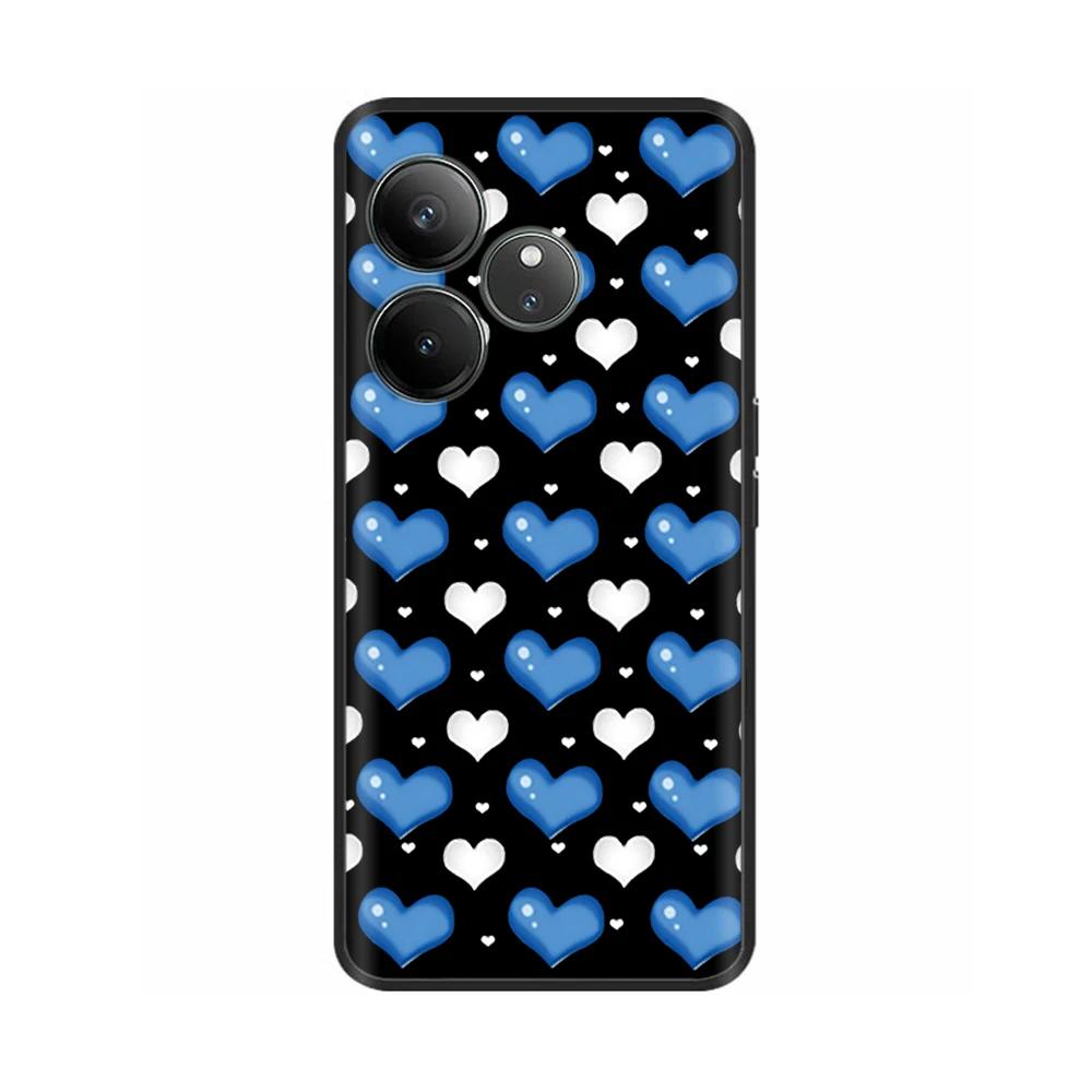 For Realme GT 6 GT 6T Case Black Silicone Luxury Bumper Cute Soft TPU Phone Cases For Realme GT6 5G Cover Shells Coque 6.78''