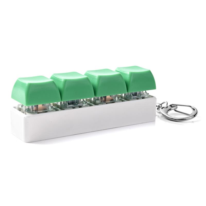 Stress Relief Keychain: Creative Squeeze Button Toy & Fun Gadget Pendant