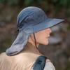 Sonnenschutzhut Herren Sommer Großer Schirm Sonnenhut Gesichtsschutz Nacken Sonnenschutzhut Outdoor Angeln Camping Bergsteigen Hut