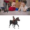Pferd Rodeo Figur Kinder Kind Simuliertes Bauernhofpferd Reiter Modell Spielzeug Geburtstagsgeschenk Schmuckstück Grüner Reiter