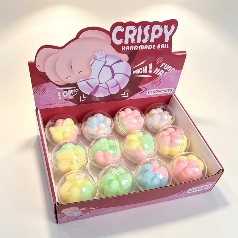 Multiple Series Squeezable Stress Balls Slow Rebound Wax Skin Squeeze Toy Adult Sensory Fidget Toy Soothing Relieving Stress
