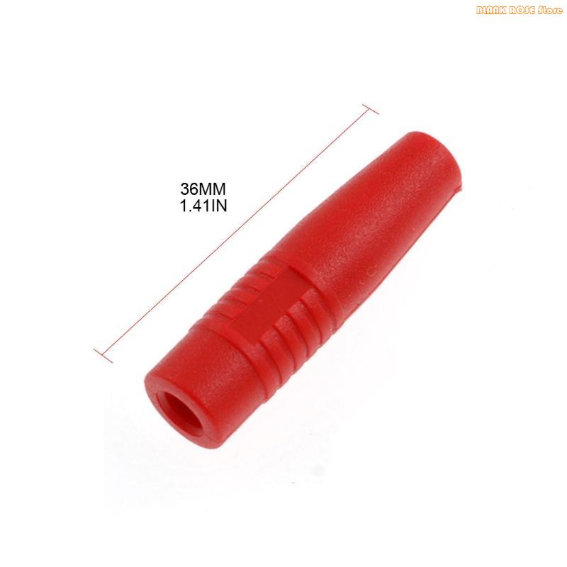 K1AE Brass 4mm Banana Female Insulated Plug Wire Solder Connector Solder Type