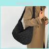 Elegant Oxford Fabric Tote Bag For Women Stylish Quilted Stitching Large Shoulder Bag