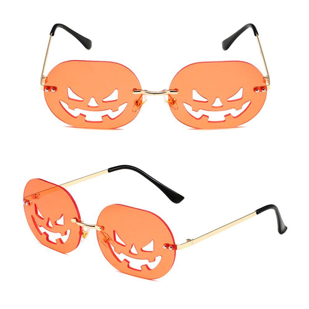 Modne Wycięte Owalne Okulary Imprezowe Okulary Dynia na Halloween Okulary Przeciwsłoneczne dla Kobiet Mężczyzn
