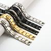 E-commerce Hot Selling 12MM Four In One Magnetic Titanium Steel Bracelet Stainless Steel Bracelet Shining In Europe and America