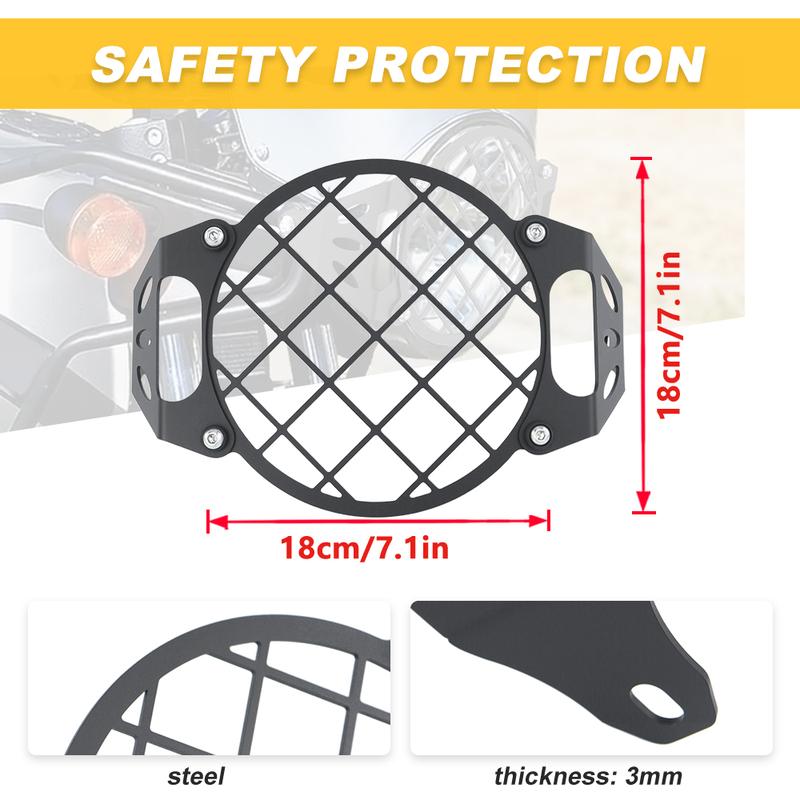 For Royal Enfield Himalayan 2017- Scram 411 Himalayan - Motorcycle Headlight Guard Protection Cover Protector Grille