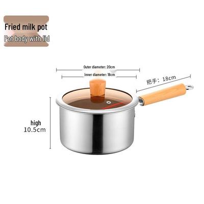 ZISIZ 304 Edelstahl Fritteuse Topf mit Korb