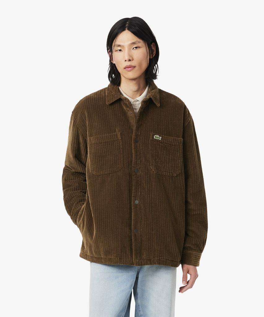 LACOSTE Men'S Corduroy Padded Shacket Ch3796-56N Dpd