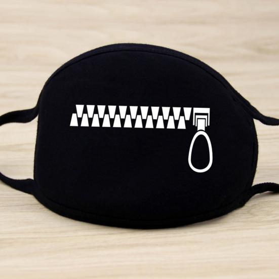1/10Pcs Cute Cartoon Anti Droplet Dust Washable Reusable Cotton Face Mask Cover