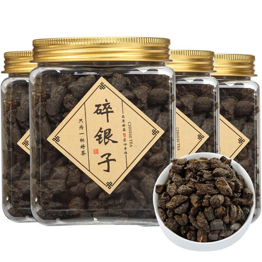 Tea Fossil Silver Coin Yunnan Pu-erh Ripe Tea - Sticky Rice Fragrance, 250g Can