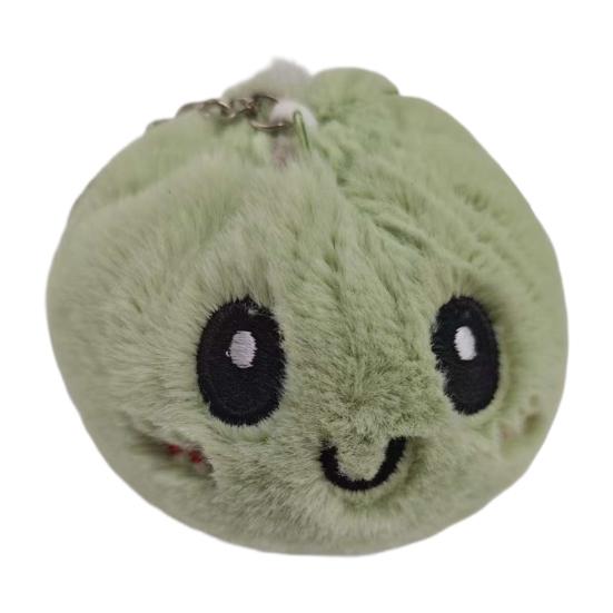 Cartoon gedämpftes Brötchen Plüschtier gefüllte lächelnde Dumpling Puppe Tasche Rucksack Geldbörse Anhänger Schlüsselanhänger Hängende Dekoration
