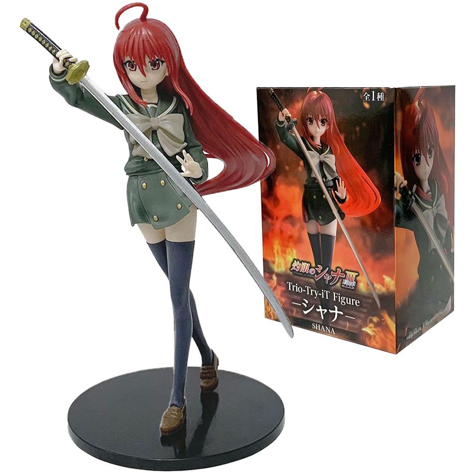 19cm Anime Shakugan No Shana Shana Bestrafe das Verbrechen PVC Actionfiguren Modell Sammlung Ornament Anime Cartoon Modell Spielzeug Geschenke