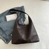 Stylish Vintage Two-piece Tote Bag Set For Women In Black Brown Khaki White Colors