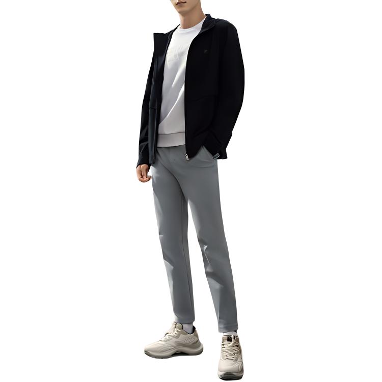 Fila Solid Color Woven Straight Leg Casual Pants Men Bottoms Gel-Grey F11M217801F-GY