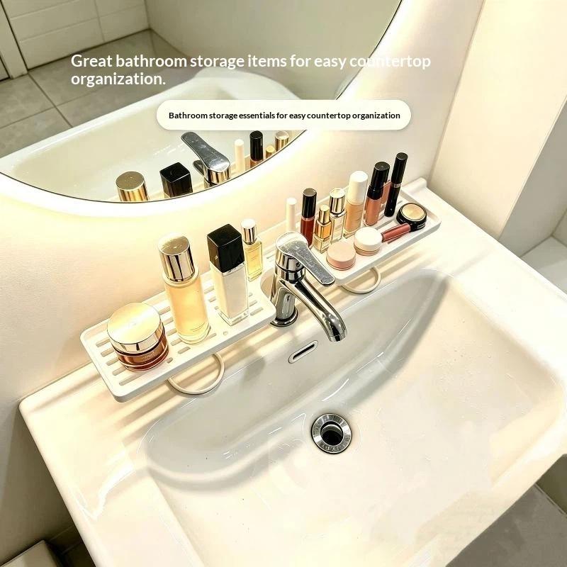 No Drill Iron Mesh Storage Rack Rust Resistant Multifunctional Bathroom Organizer for Sink Kitchen Garage Wall
