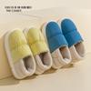 Lidani Cotton Slippers Men's Winter Bag Heel Velvet Home Warm Thick-soled Waterproof Down Cotton Shoes Women's Winter