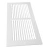 Metal Hvac Vent Cover White Louvered Return Air Grille Flush Mount Decorative Return Vent Cover Paintable Airflow Efficient Wall