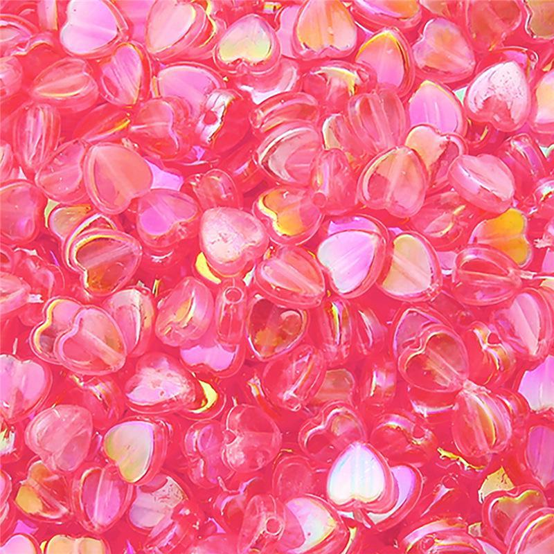 Handmade Transparent AB Star & Heart Beads: DIY Accessories