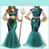 Enchanting Couples Costume For Halloween Includes Majestic Sea King And Mesmerizing Mermaid Attire