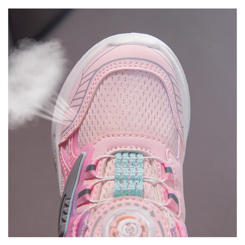 Modische und vielseitige bequeme trendige Sportschuhe für Jungen und Mädchen mit drehbaren Knöpfen