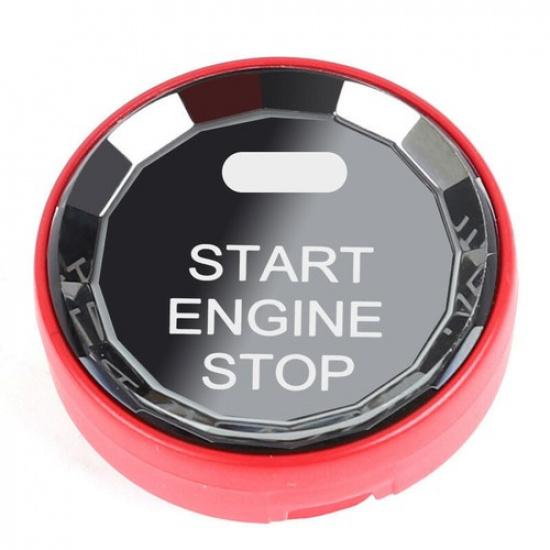 Red Crystal Car Engine Start Stop Button Trim For Mazda ATENZA AXELA 2014-2017