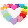 8pcs Heart-Shaped Sticky Notes - Colorful Memo Pads with Self-Adhesive Backing - Cute Reminder Notepads for Office/Home
