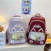 Schoolbagins Cartoon Schoolbag New Cute Kitten Primary School Students Cute Graffiti Large Capacity Backpack Junior High School Backpack