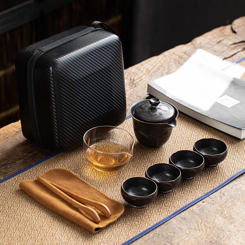 Zt Portable Ceramic Travel Tea Set