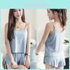 Summer Sleepwear Sets For Women With Solid Color And Sleeveless Short Pants For Casual Lounge