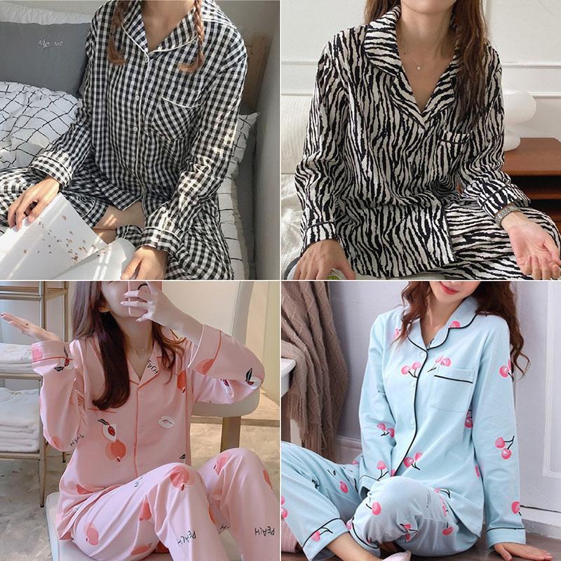 Langarm Lange Hose Pyjama Set Mädchen Herbst und Winter Lässig Bequem Zuhause Zebra Print Schwarz Strickjacke Loungewear