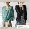 Office Style Loose and Size M ROSELUCA. Women's Cardigan, Thin, See-Through, Casual, Lightweight, Stretchy, Feminine, Cute, Slimming, Open-Front Top,