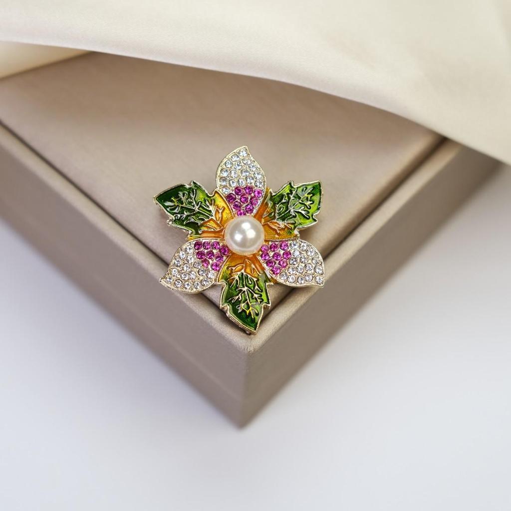 Elegant Women's Brooch: Versatile Bow & Insect Flower Design with Anti-Exposure Feature