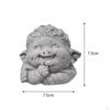 Buddha Monk Statue Sitting Decorative Figurine Sandstone Sculpture Tea Pet