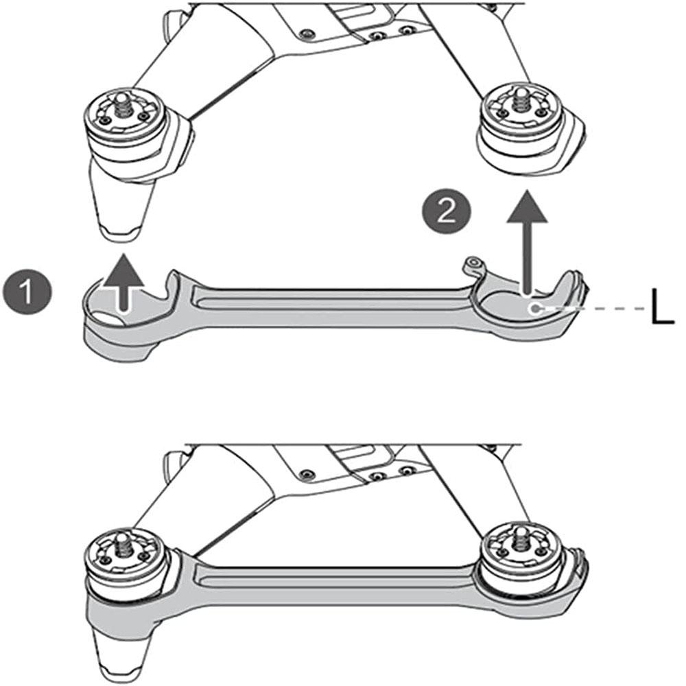 1 Pair Arm Bracers Reinforcement Component Accessories Parts For DJI FPV Drone