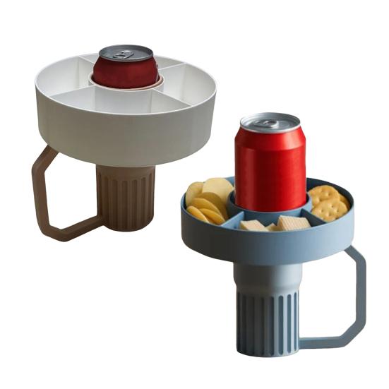 Outdoor Snack Tray with Handle 3D Printed Snacks And Drinks Tray for Cola And Beverages Portable Snack Organizer for Home Office Outdoor Travel