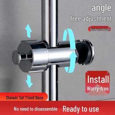 Universal Hook Sliding Sleeve Shower Bracket with Fixed Shower Head Base