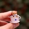 8Pcs/set Puppy Kitten Miniature Teacup Dog Cats Miniature  For Desk Car Garden Home Decoration