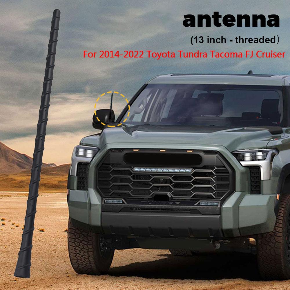 13 Inch For 2014-2025 Toyota Tundra Tacoma FJ Cruiser Spiral Aerial Antenna Mast Car Radio FM AM Reception Replace Accessories