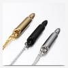 European-American Titanium Steel Bullet Pendant Necklace - Retired Soldier Commemorative, Custom Engraving Available