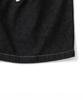 KNITTED (Unisex) Outstring Bermuda Denim Half Pants Black