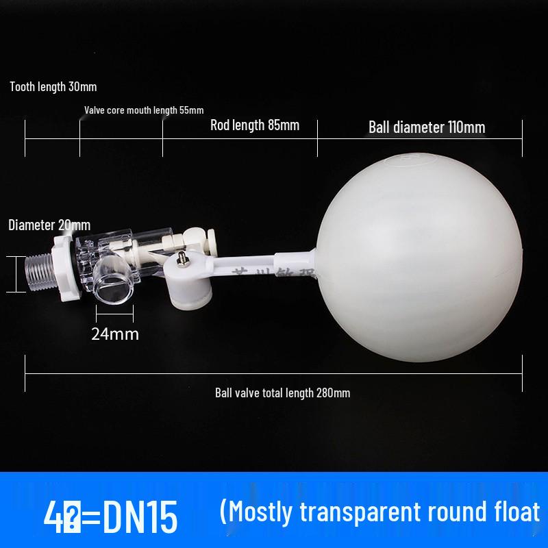 4-Point Adjustable Plastic Float Valve for Water Tanks