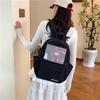 Schoolbag ancient style patchwork versatile backpack casual fashion junior high school students cute bear light small backpack