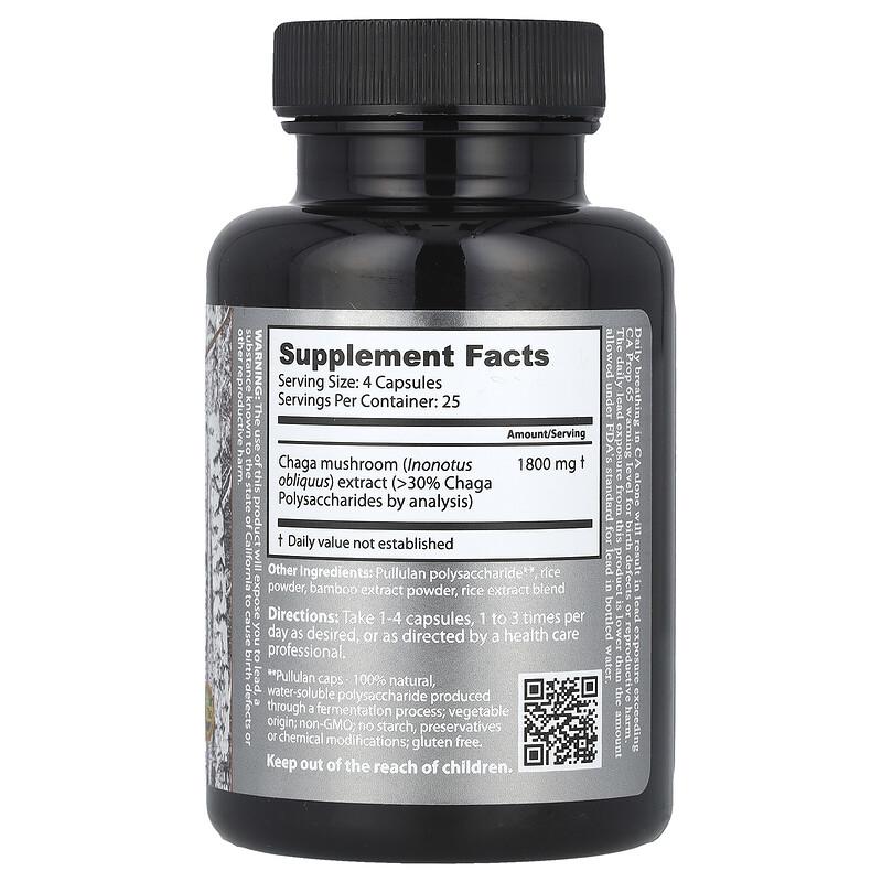 Wild Siberian Chaga™, 450 mg, 100 Capsules
